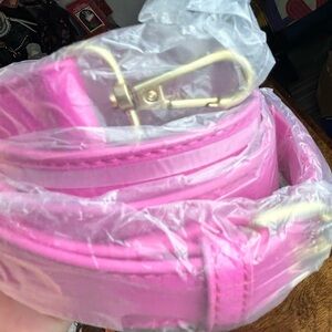 Crossbody strap with Gold Hardware